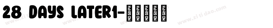 28 Days Later1字体转换